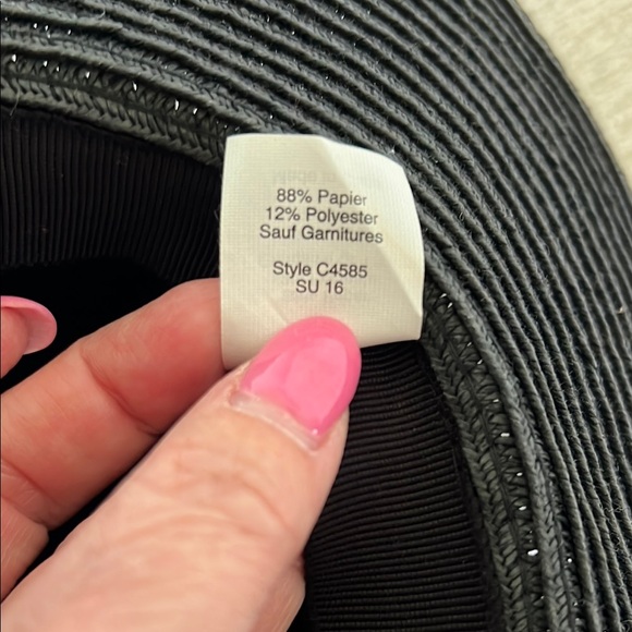 Madewell Ladies Black Fedora Hat  EUC  Size S/M main image 4